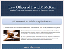 Tablet Screenshot of davidmckimlaw.com